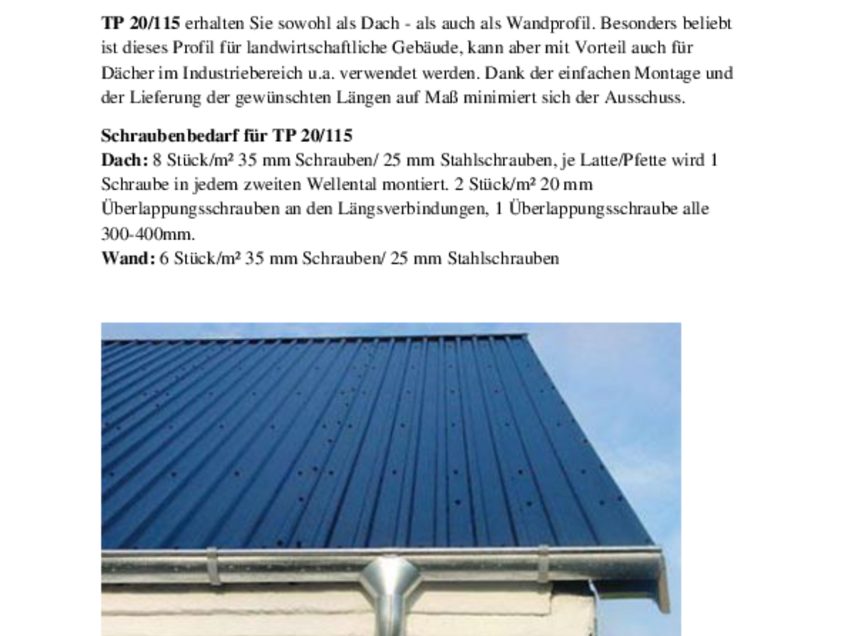 Mindestdachneigung Bei Trapezblech